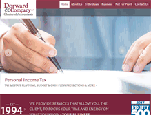 Tablet Screenshot of dorward.ca