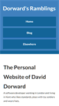 Mobile Screenshot of dorward.me.uk
